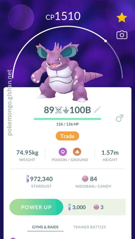 nidoking strategie|Nidoking PvP IVs rank checker .